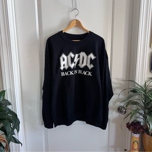 AC/DC Back In Black Sweatshirt 2X